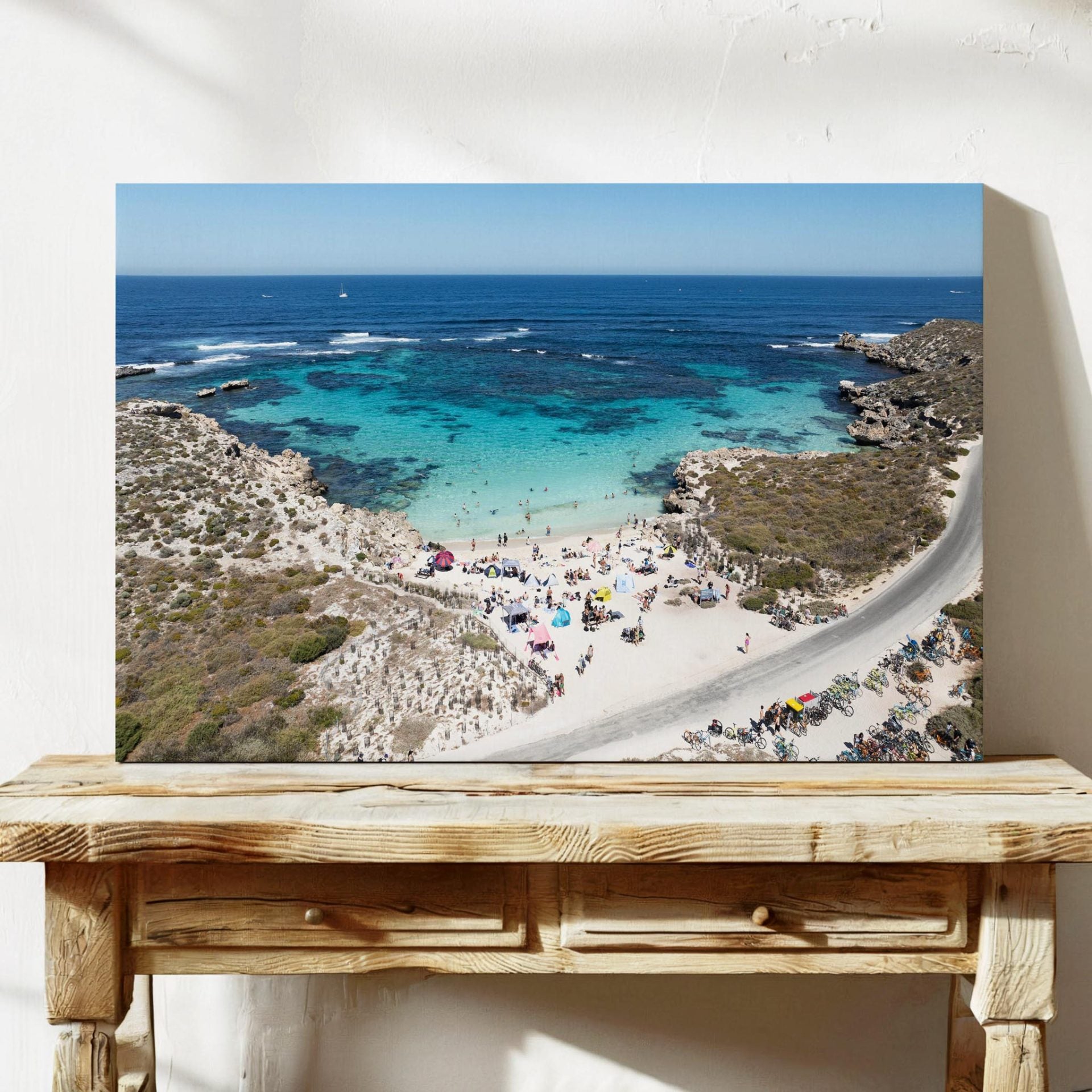 Rottnest Island Little Salmon Bay Aerial Canvas