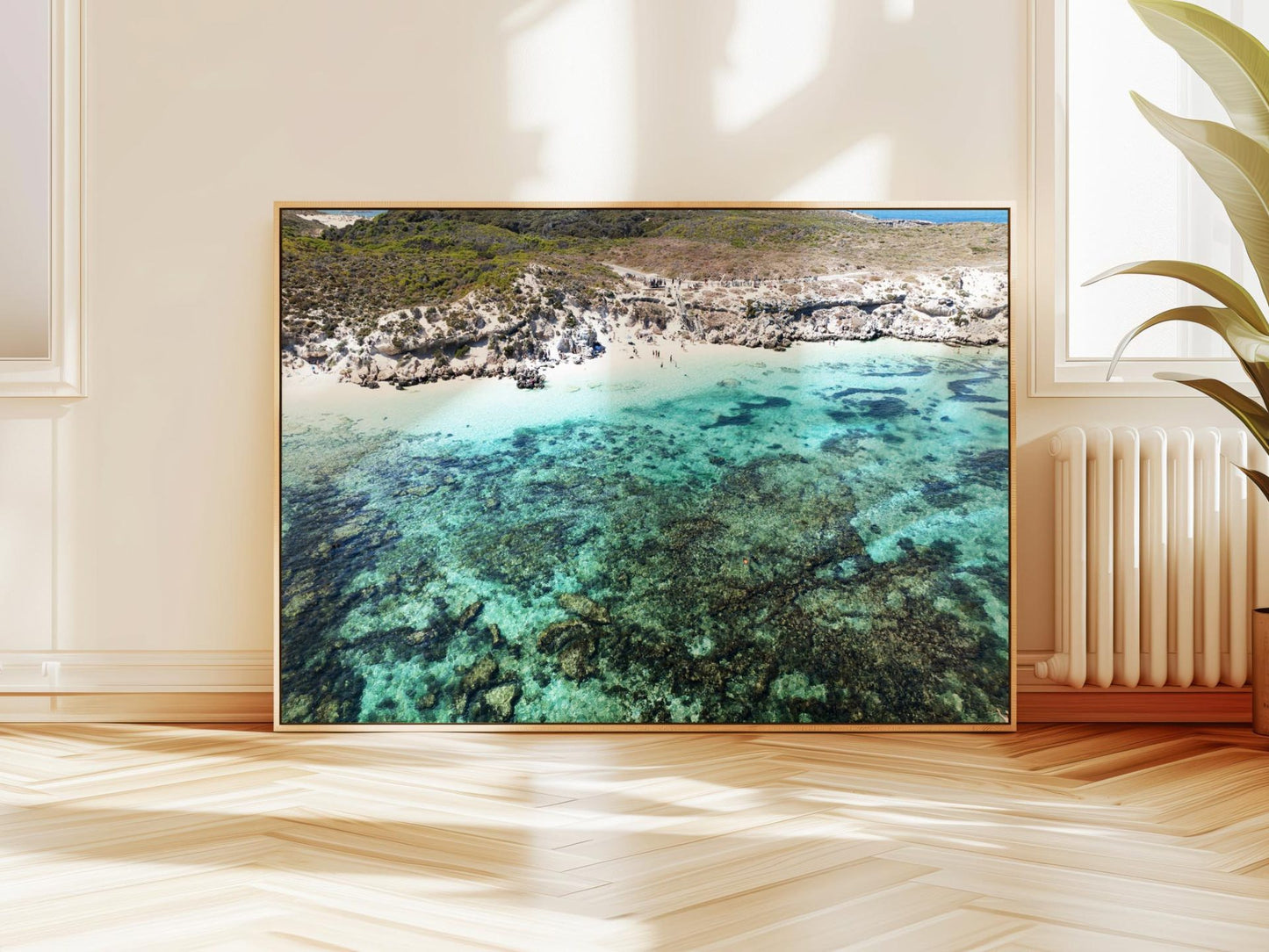 Salmon Bay Framed Canvas Art Rottnest Island image 2