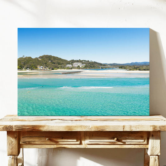 Palm Beach Creek Entrance Canvas Art QLD