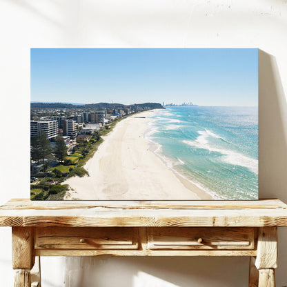 Palm Beach North Canvas Wall Art Gold Coast