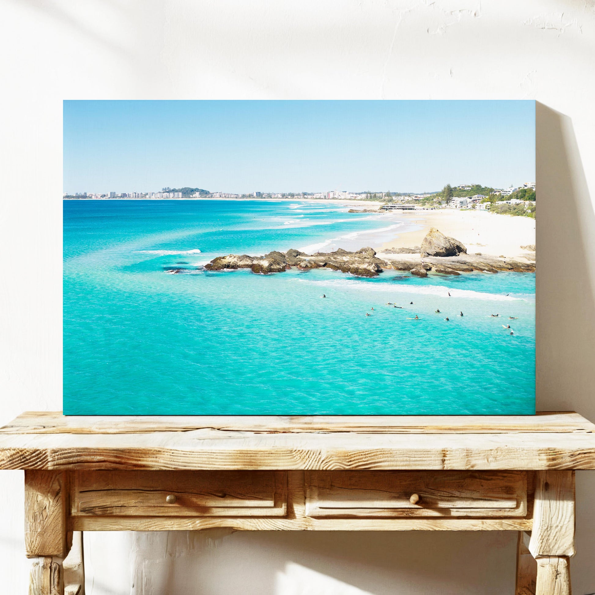 Palm Beach Surfers Rock Shelf Wall Art QLD