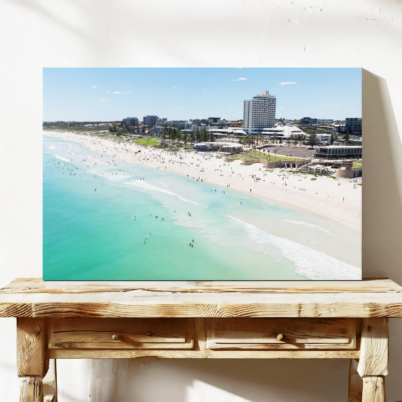 Scarborough Beach aerial canvas print Perth WA