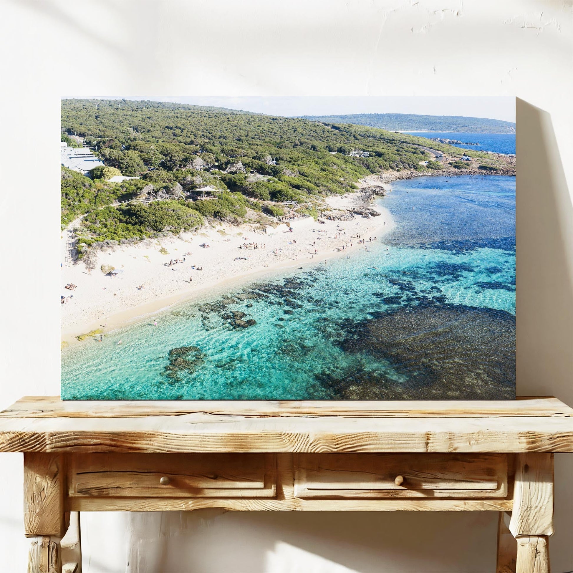 Yallingup coast aerial canvas wall art WA