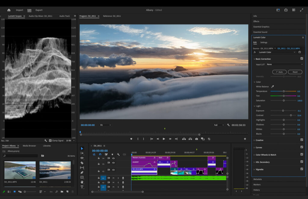 Premiere Pro Lumetri Scope