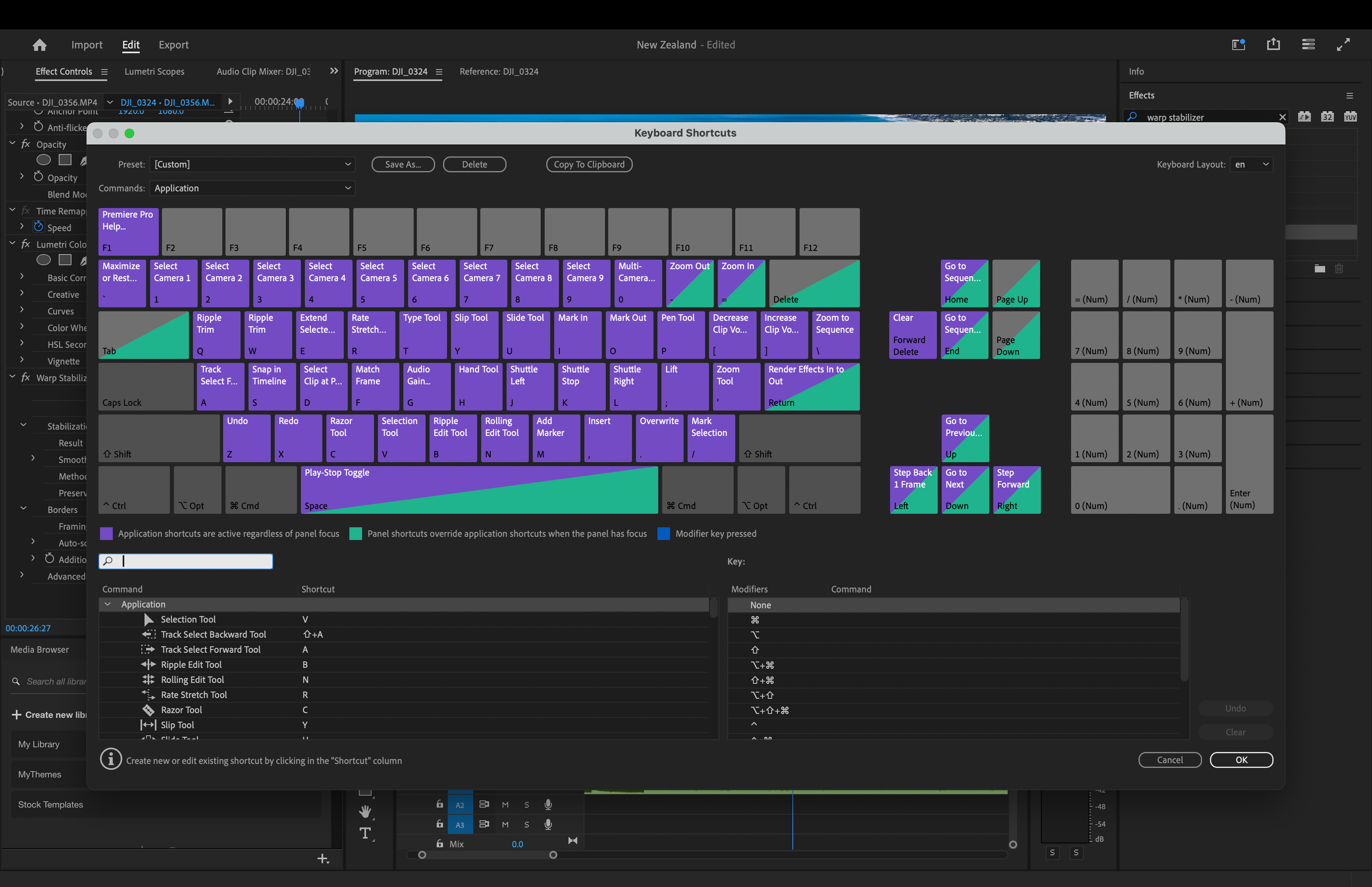 Premiere Pro Shortkeys