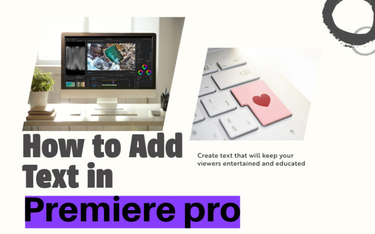 how to add text in premiere pro