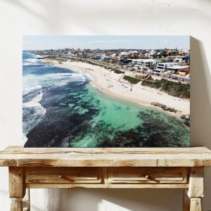 Mettams Pool Canvas Print Perth