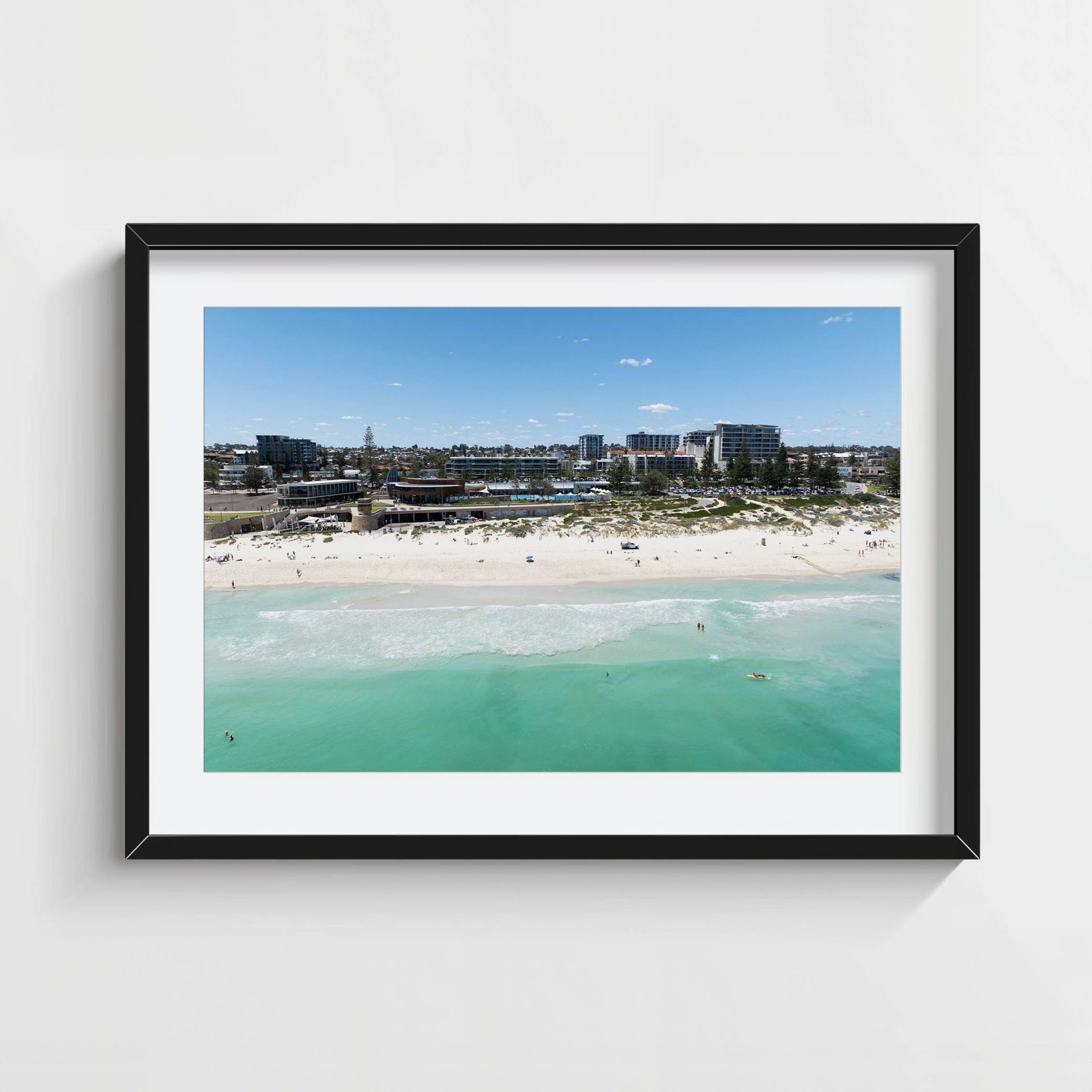 Scarborough Beach poster print Perth Scarborough Beach drone photography