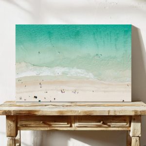 Scarborough Beach Surfer Canvas Wall Art