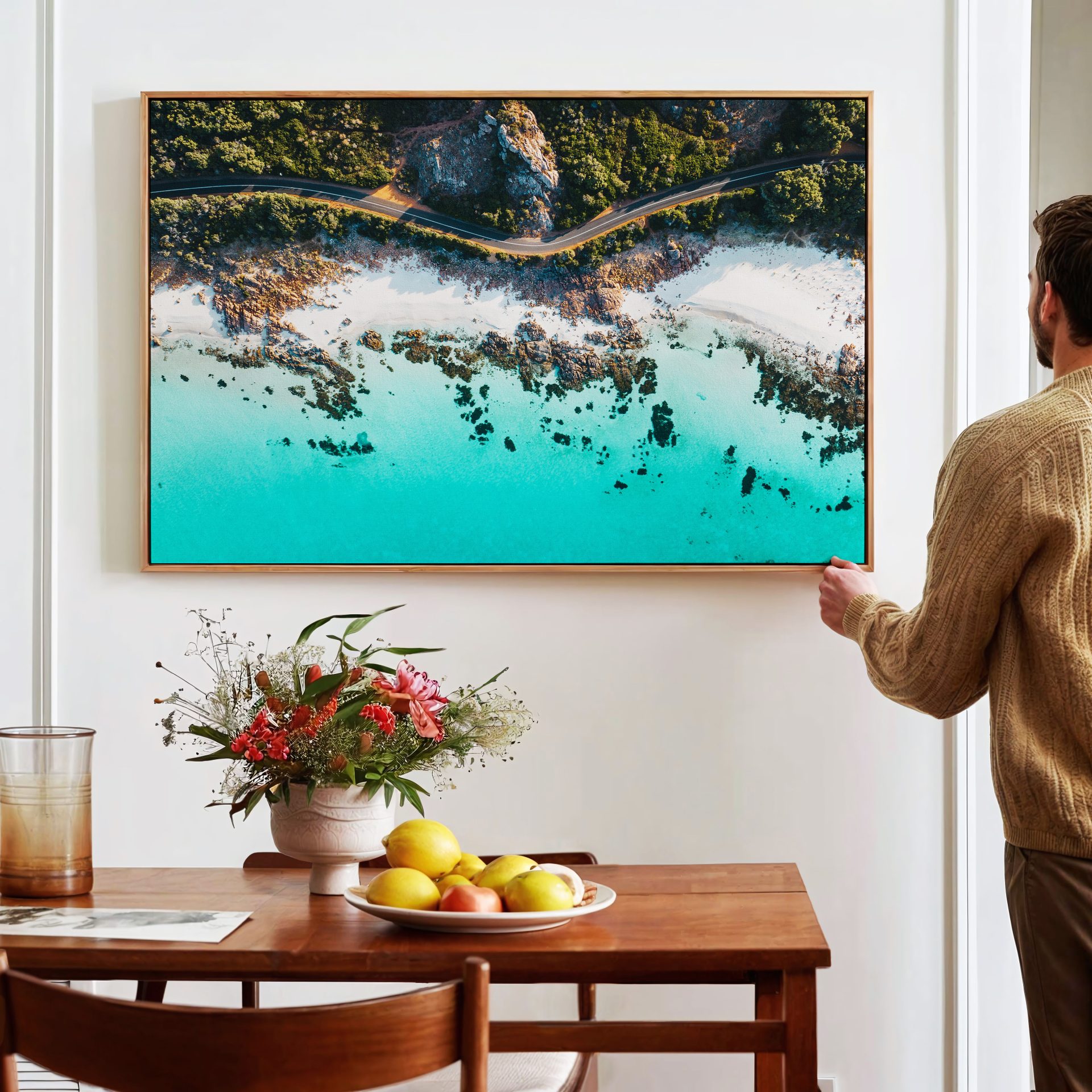 framed canvas wall art