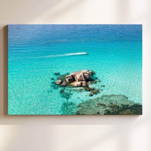 Coastal beach photography canvas wall art