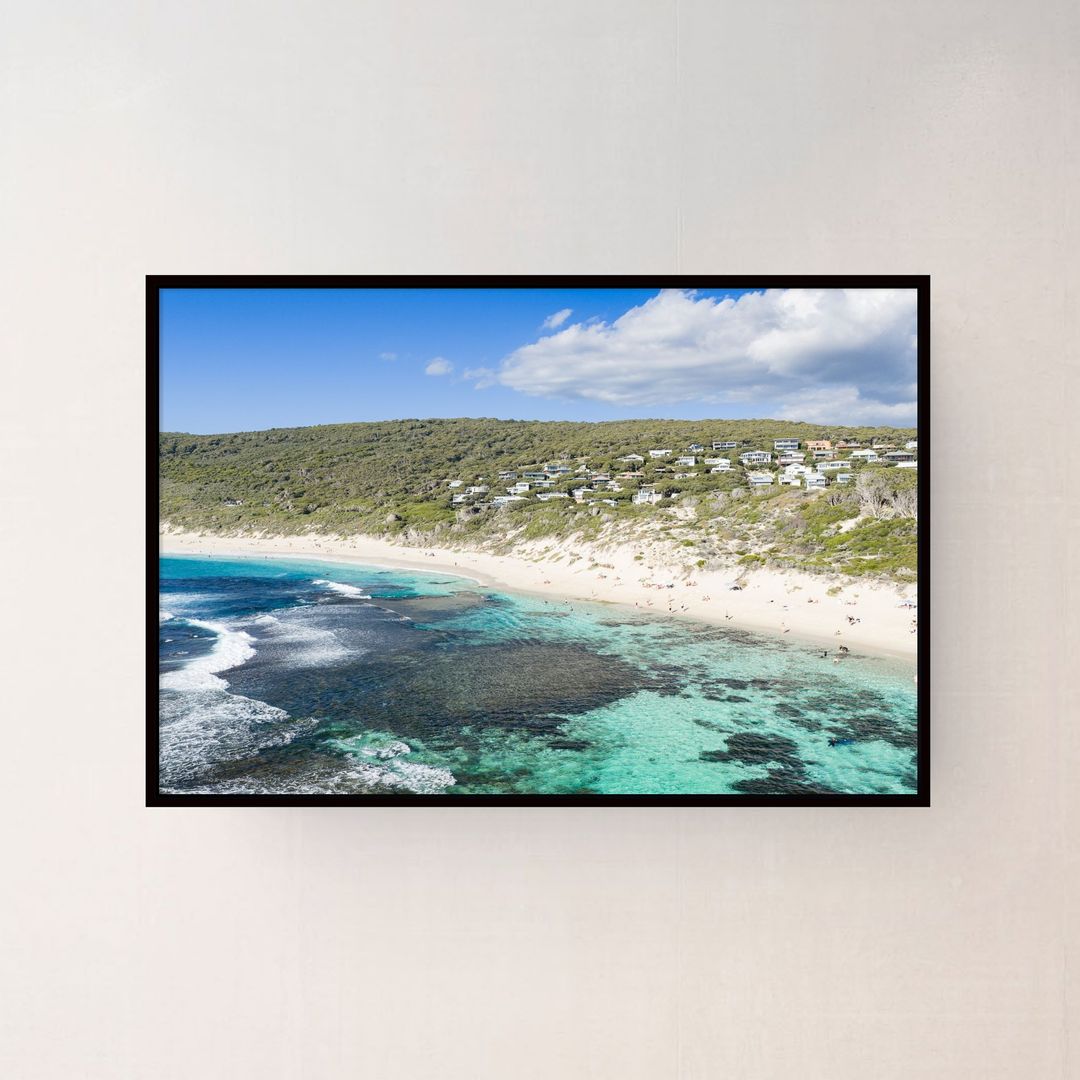Yallingup Beach Black frame Art