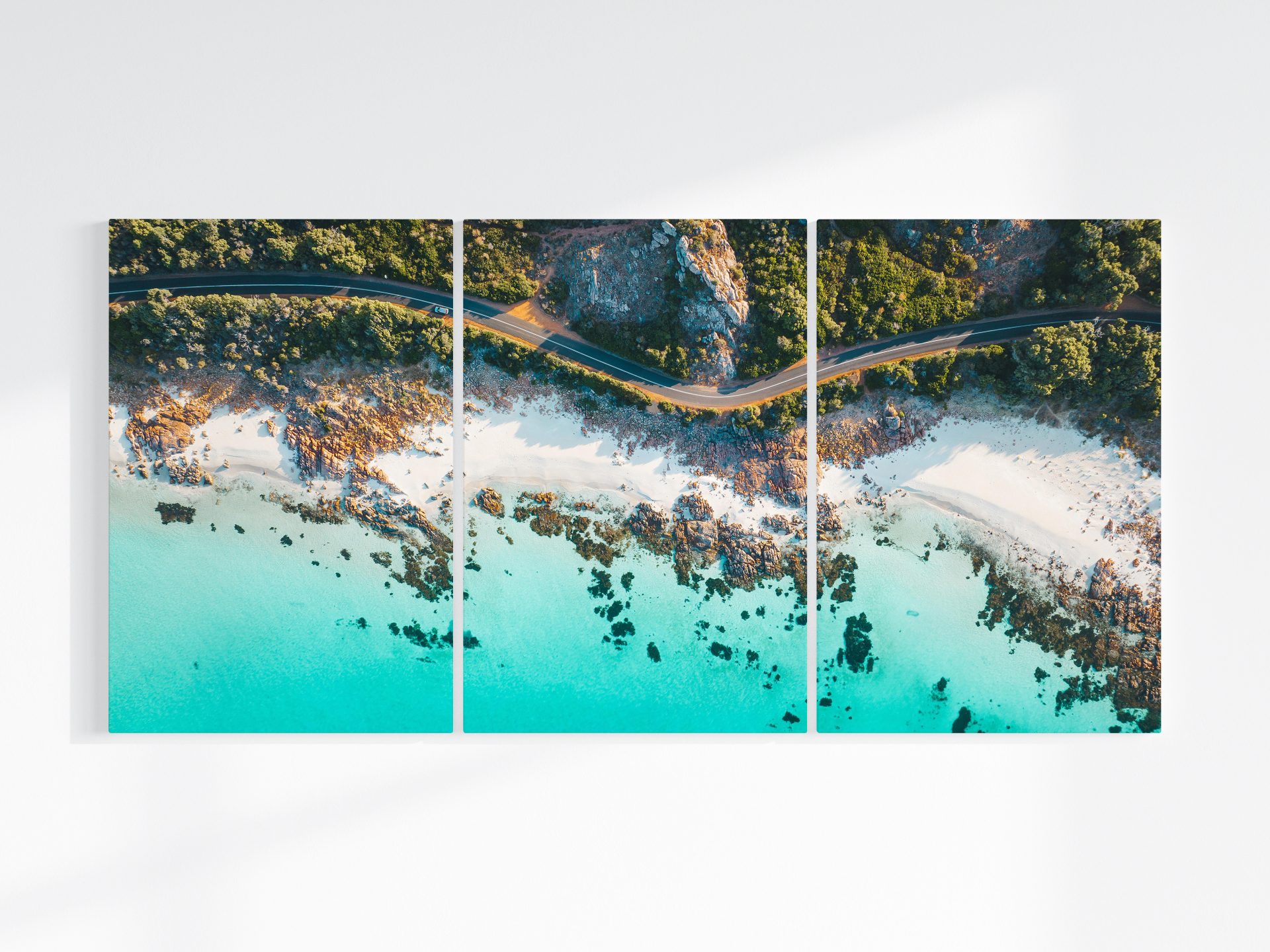 Dunsborough three piece canvas wall art